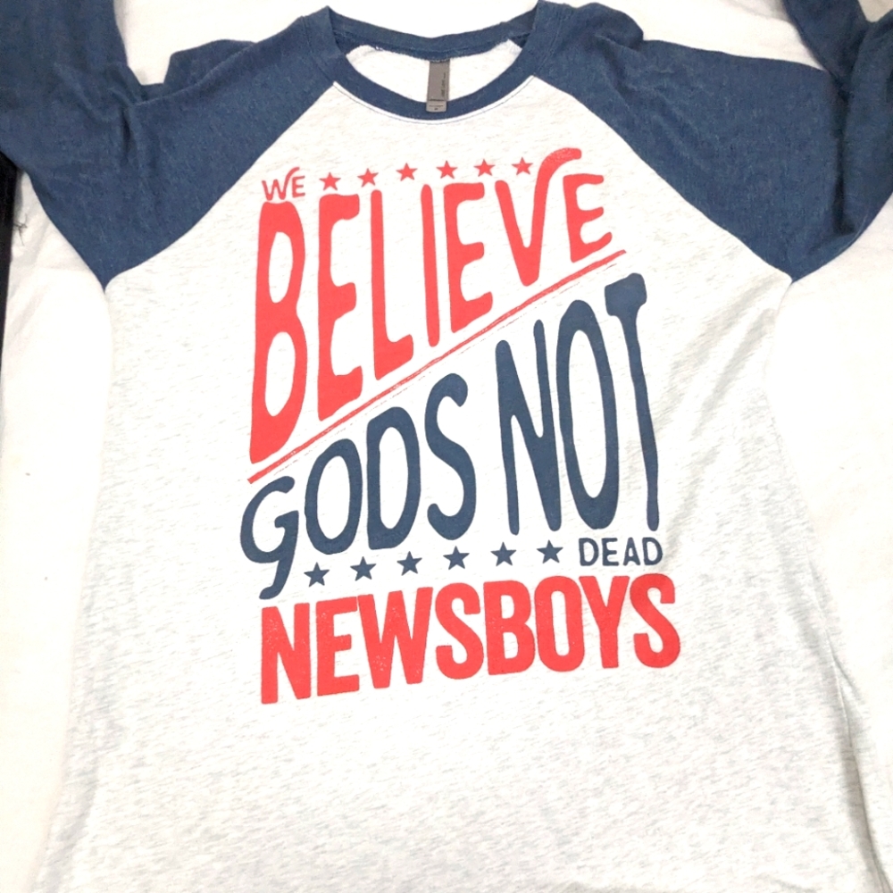 Newsboys We Believe God's Not Dead Jersey Tee Medium